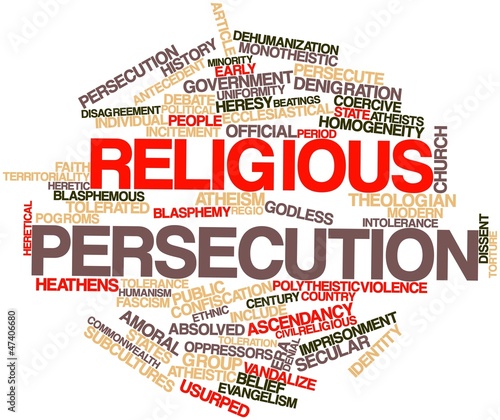 Word cloud for Religious persecution photo