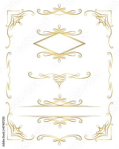 クラシカルな飾り罫線