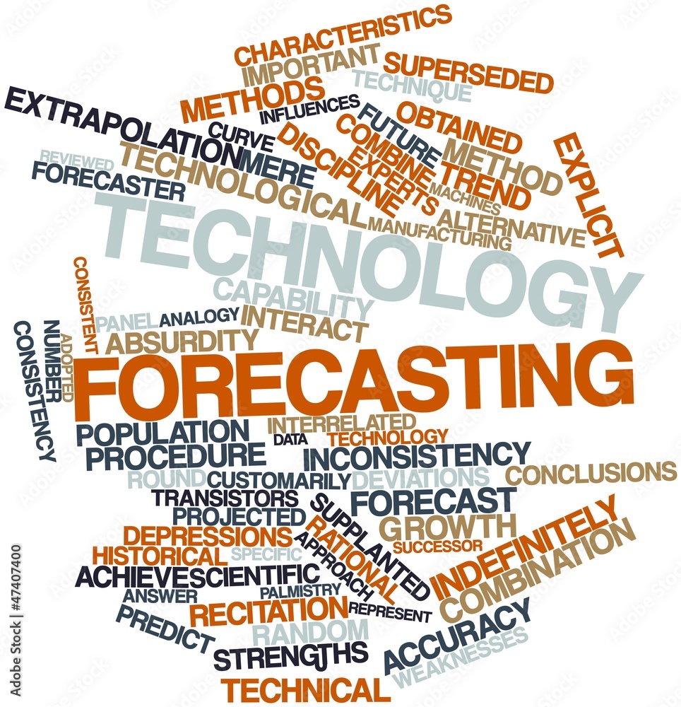 Fototapeta premium Word cloud for Technology forecasting