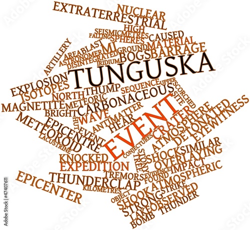 Word cloud for Tunguska event photo