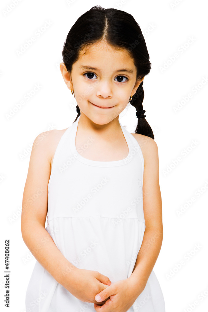 Portrait of girl standing