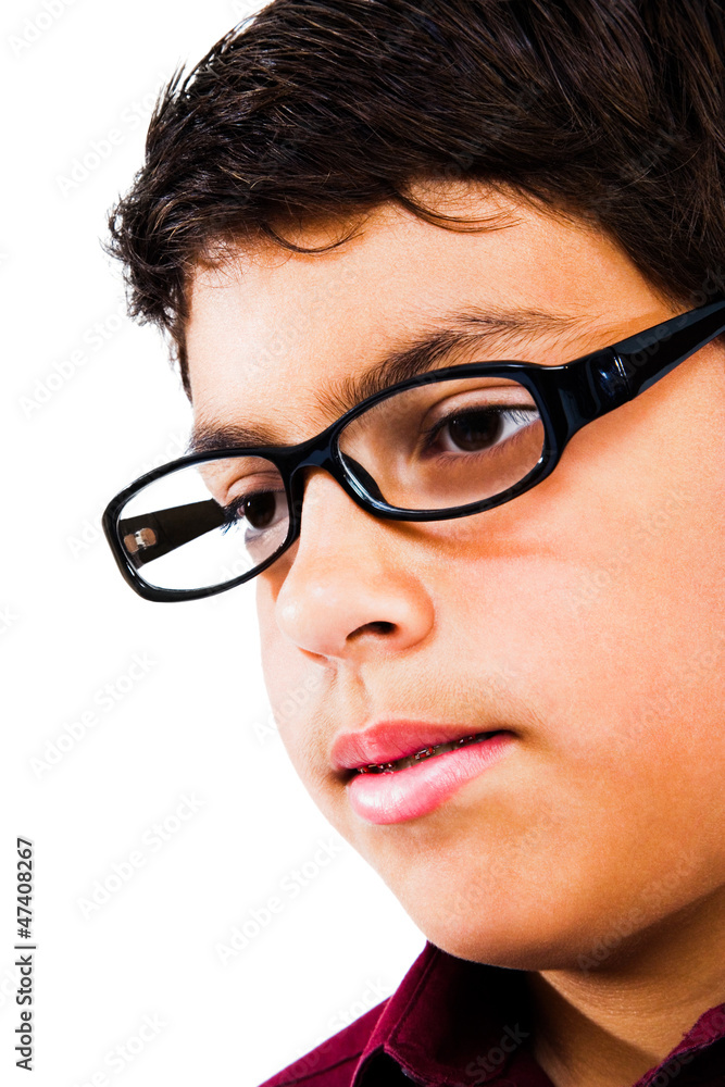 Caucasian Boy Wearing Eyeglasses Caucasian Boy Wearing Eyeglasses