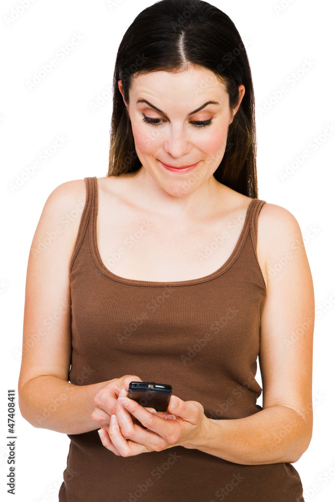 Woman text messaging Woman text messaging