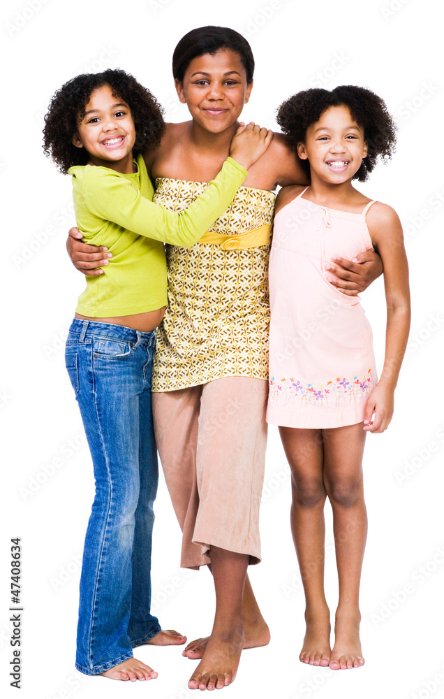 Obraz premium Portrait of three friends standing