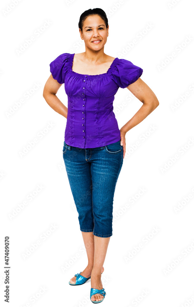 Obraz premium Fashion model smiling