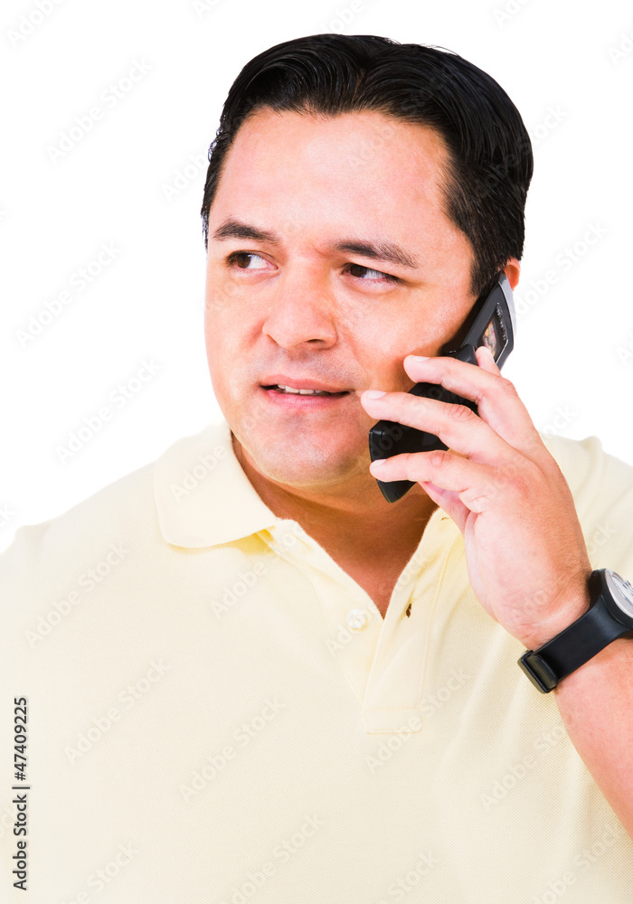 Man on the phone Man on the phone