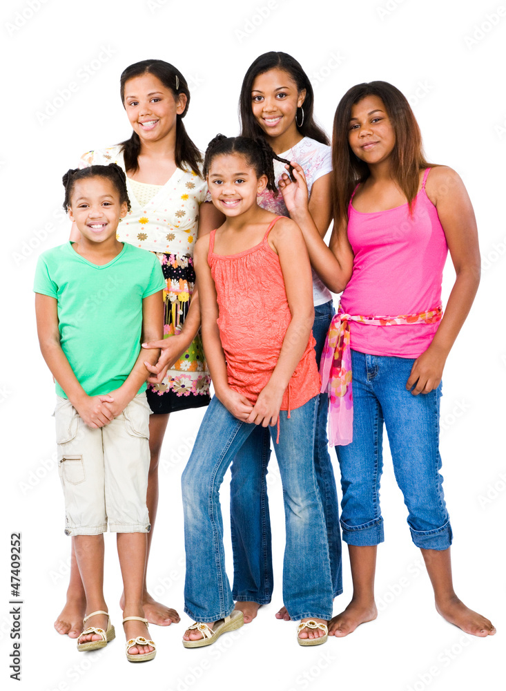 Fototapeta premium Posing friends standing