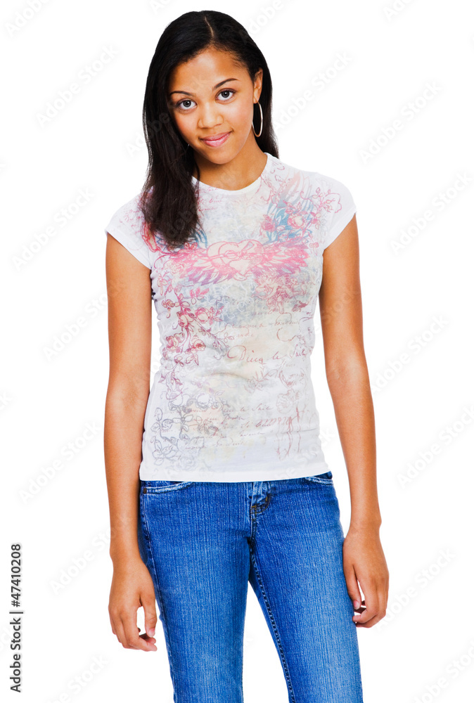 Fototapeta premium African American Teenage Girl Smiling