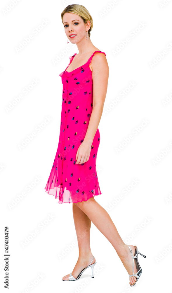 Fototapeta premium Happy woman posing