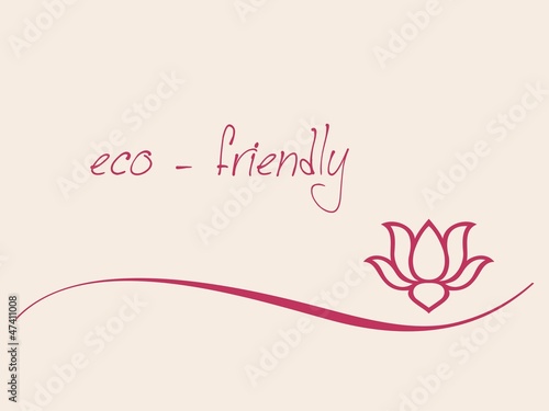 water lily   Buddha  Eco friendly business logo design
