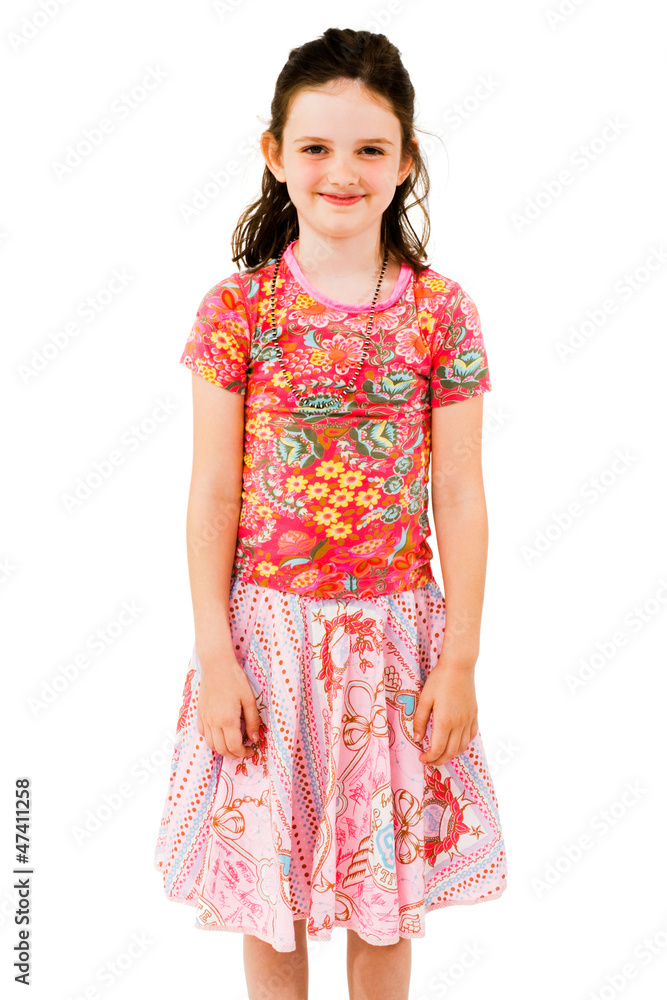 Caucasian girl posing
