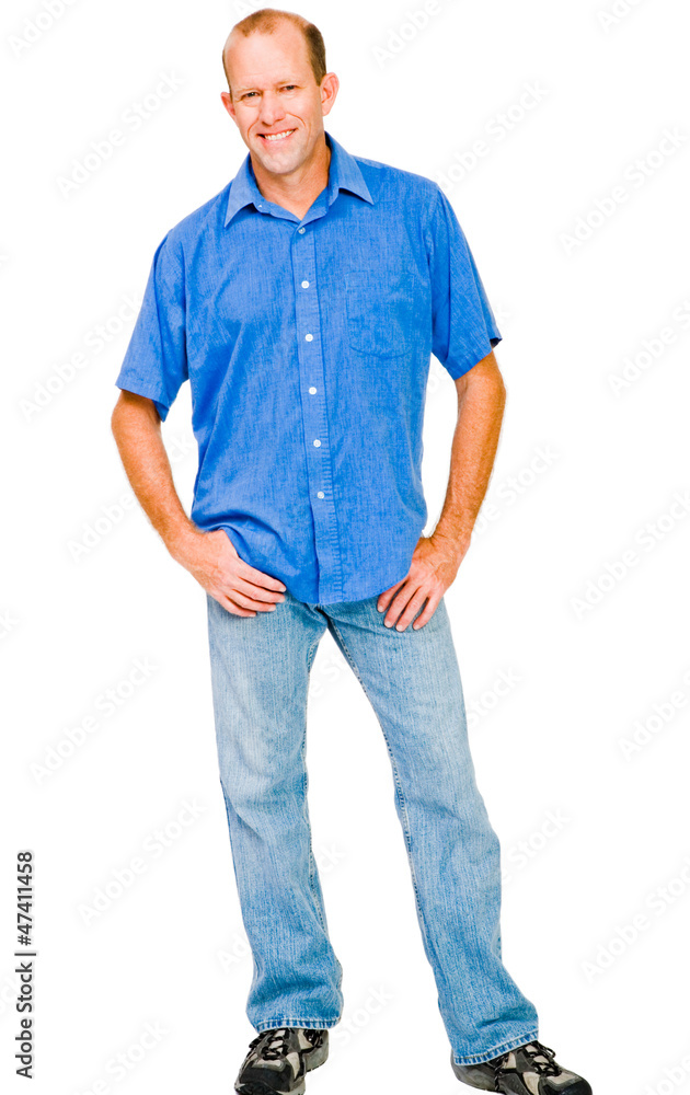 Mature man posing Mature man posing