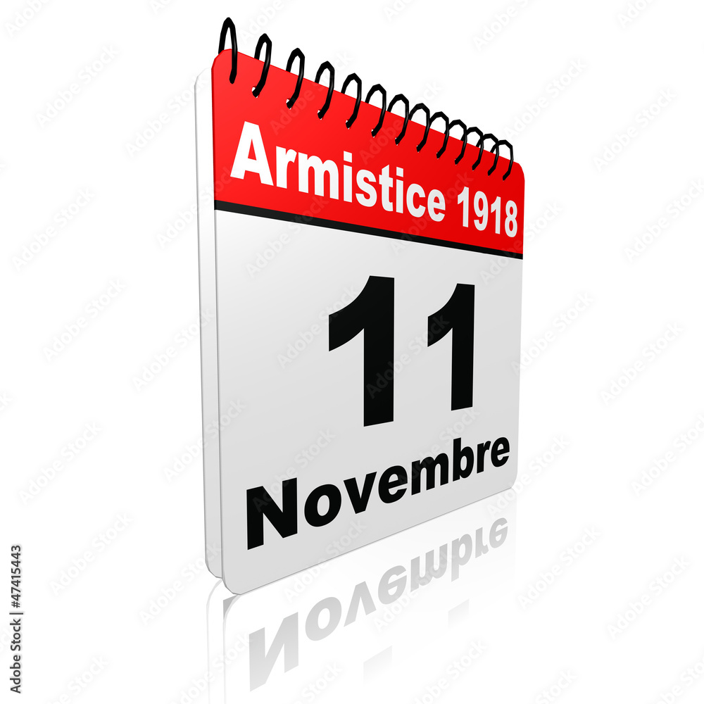 Ephéméride jour férié : armistice Illustration Stock | Adobe Stock