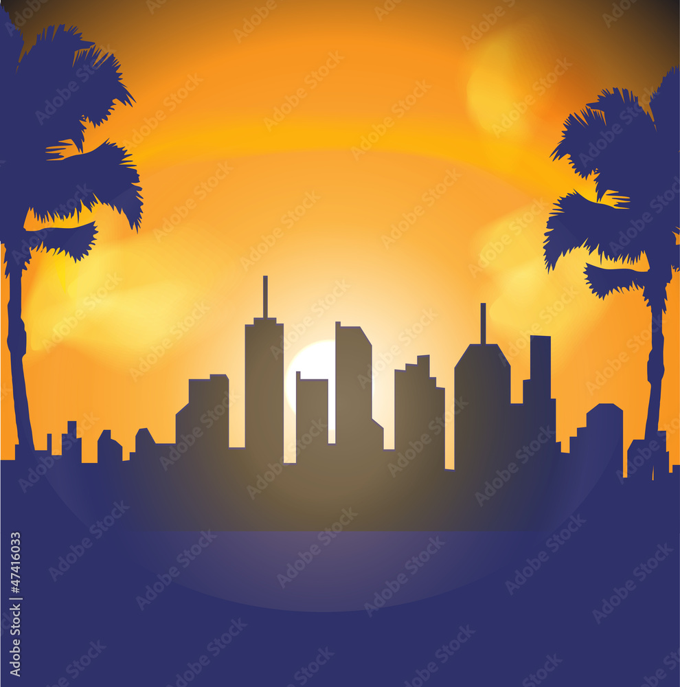 Stadt Silhouetten Stadt Silhouetten