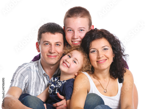 Beautiful happy family
