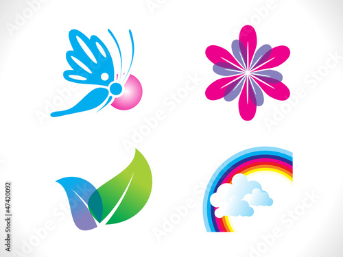 abstract spring icon template © pathakdesigner