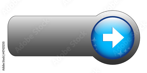 BLANK web button (rectangular blue icon arrow symbol)