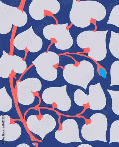 abstract background pattern, illustration with leaves