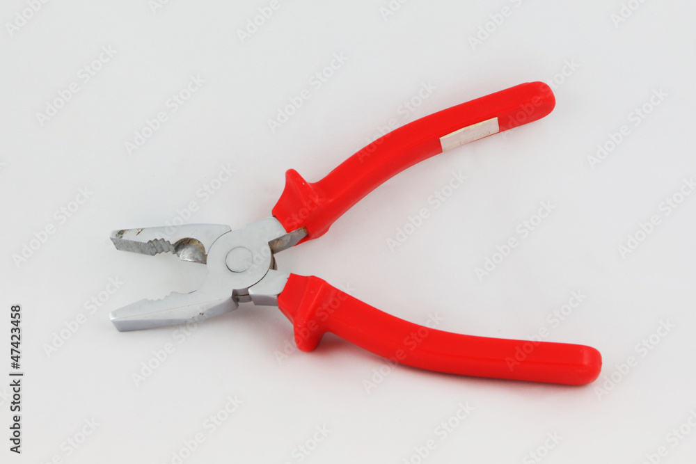 Pliers isolated on white Pliers isolated on white