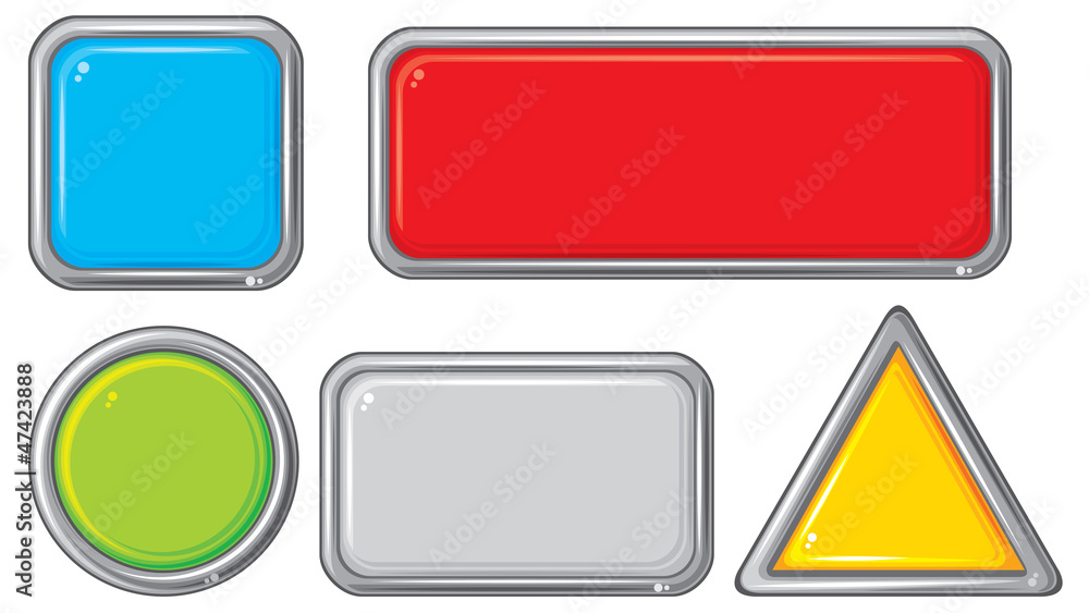 collection of five buttons collection of five buttons