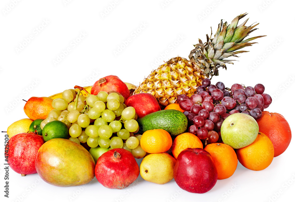 Group of colour fruit. Group of colour fruit.