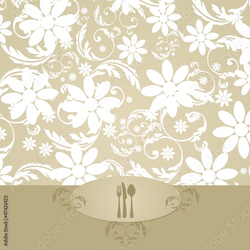 Elegant Flower Decoration - Menu