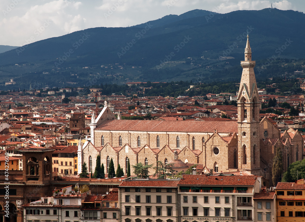 Basilica of Santa Croce. Florence, Italy