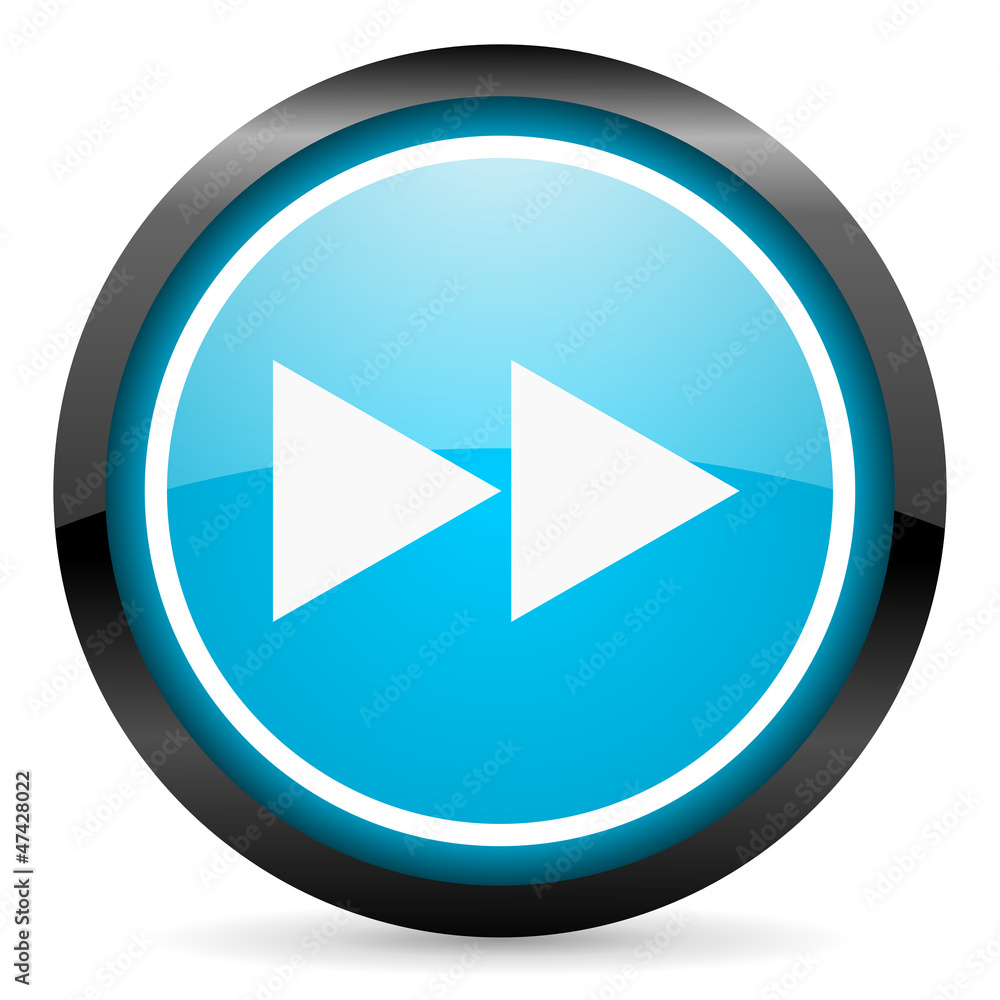 scroll blue glossy circle icon on white background scroll blue glossy circle icon on white background