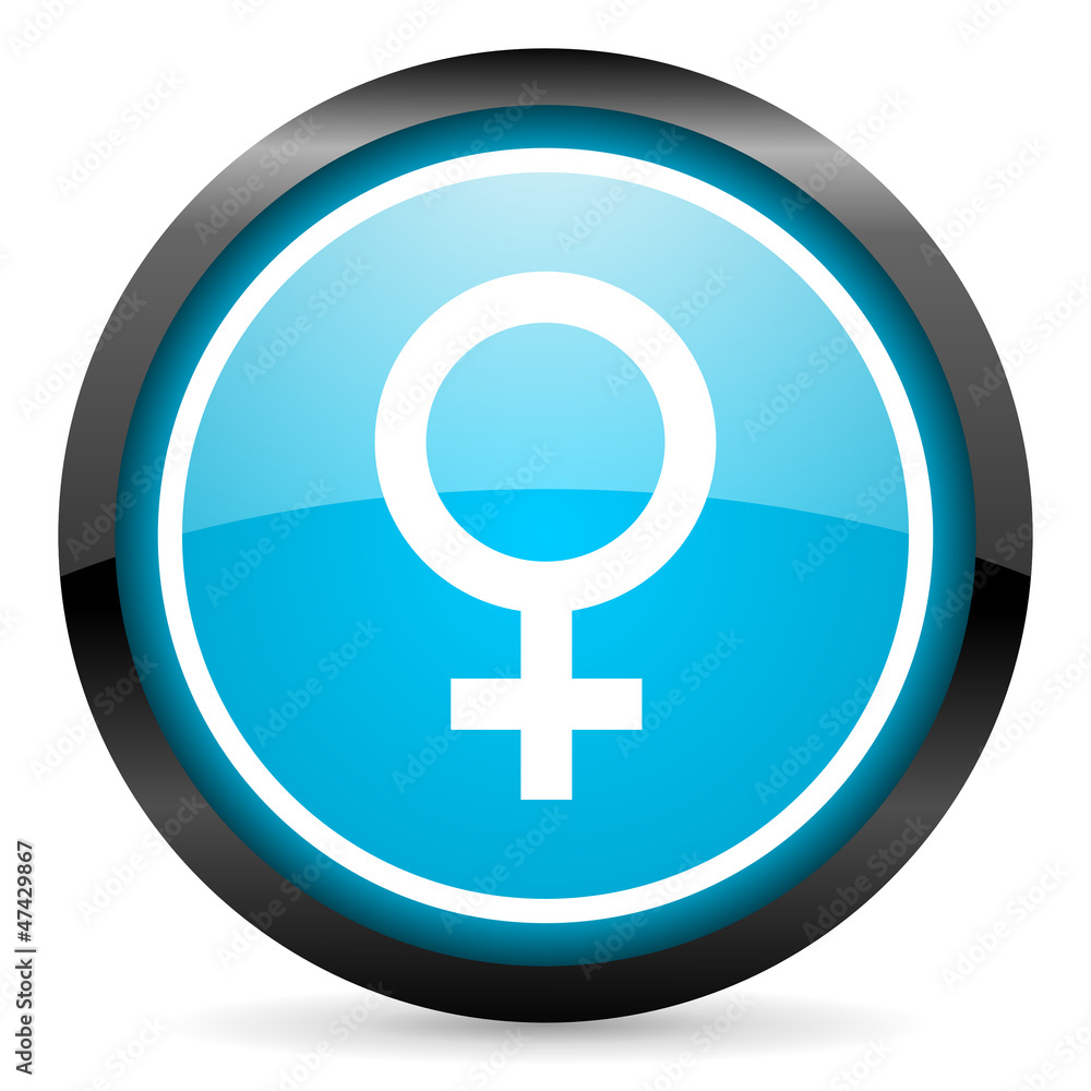 sex blue glossy circle icon on white background sex blue glossy circle icon on white background