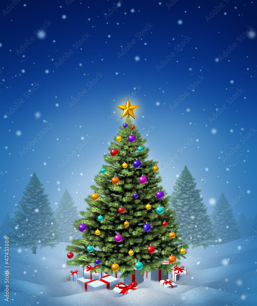Christmas Winter Tree