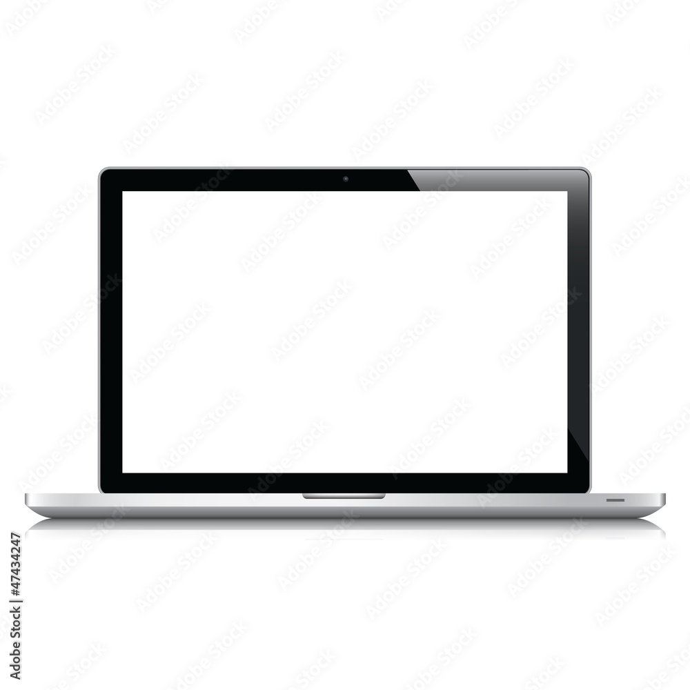 Laptop isolated on white vector eps10