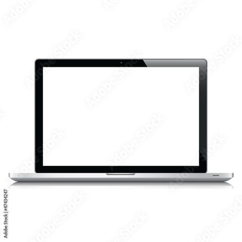 Laptop isolated on white vector eps10