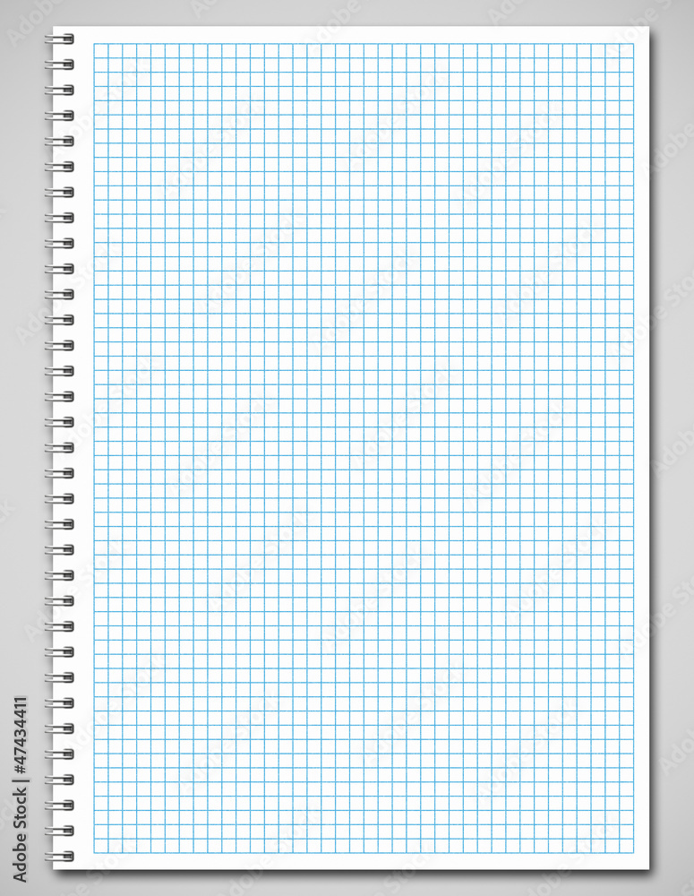Spiral notebook A4, clipping path included Spiral notebook A4, clipping path included
