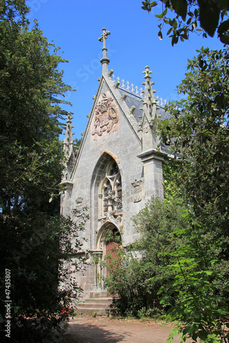 Obraz na płótnie Chapelle dans l'île Berder w salonie