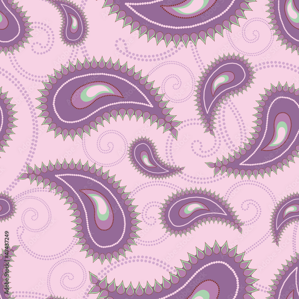Seamless pattern with paisley Seamless pattern with paisley