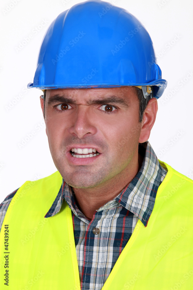 Terrified foreman Terrified foreman