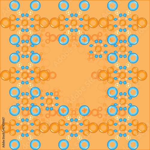 Colorful wallpaper from beads