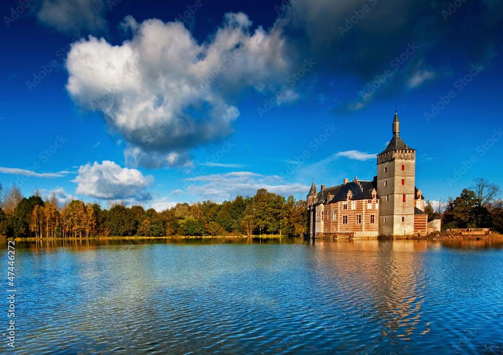 Medieval castle in Belgium