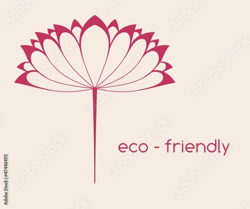 Fototapeta Naklejka Na Ścianę i Meble -  water lily , Buddha, Eco friendly business logo design