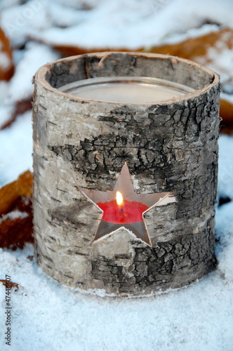 Weihnachtskarte  mit Latern...