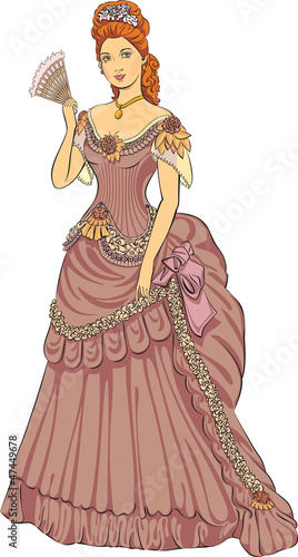 Victorian fashioned lady
