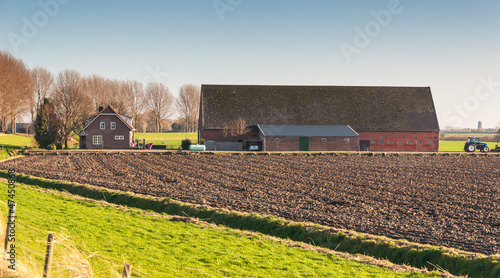 Closeup of an arable farm