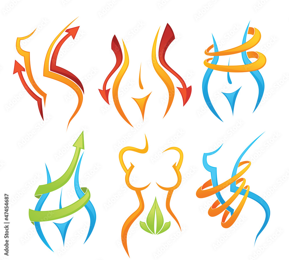 lost weight, be health, vector collection of symbols lost weight, be health, vector collection of symbols