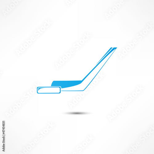 Canvas Print Hockey Stick And Puck Icon