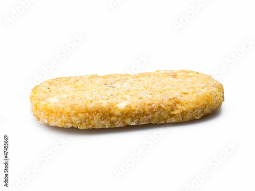 Canvastavla Hash brown isolated on white background