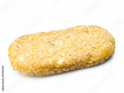 Obraz na płótnie Hash brown isolated on white background