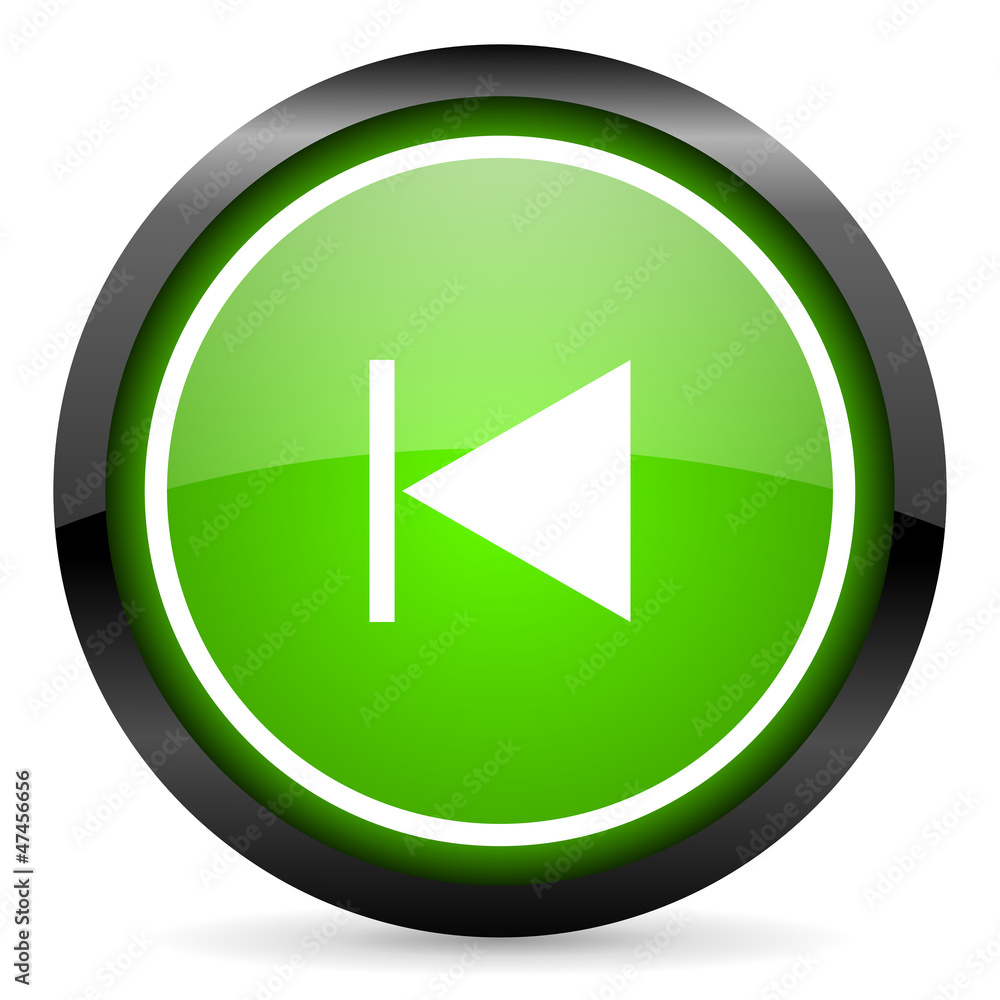 prev green glossy icon on white background prev green glossy icon on white background