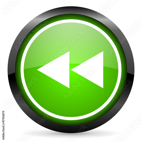 Free Download scroll green glossy icon on white background - GFXLoad