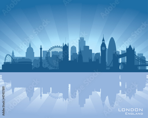 Canvas Print London, England skyline
