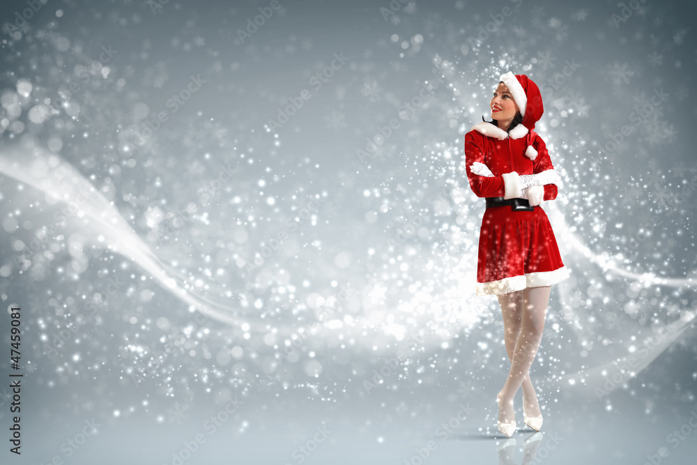 Attracive girl in santa clothes Attracive girl in santa clothes